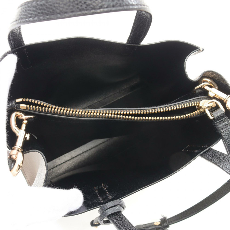 MARC JACOBS 磨砂迷你托特單肩包手提包 M0016132 皮革米色黑色二手-2