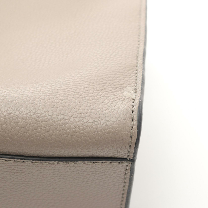 MARC JACOBS 磨砂迷你托特單肩包手提包 M0016132 皮革米色黑色二手-6