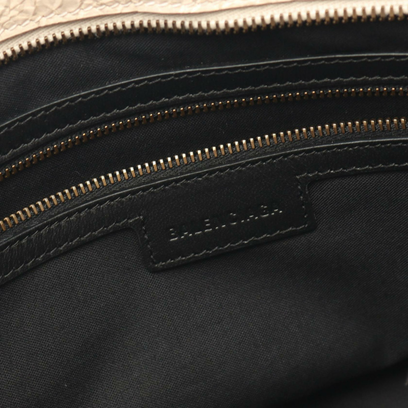 BALENCIAGA City 中型單肩包 手提包 8230582ABEK29 皮革 米色 新款 女款-3