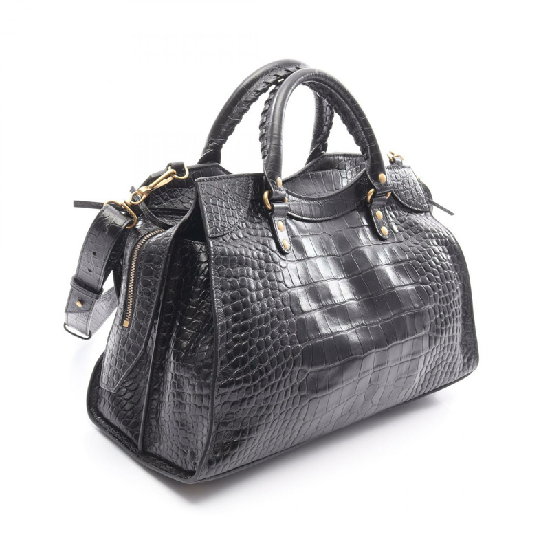 BALENCIAGA 新古典主義城市單肩包 67863423 皮革黑色 全新 女款-1