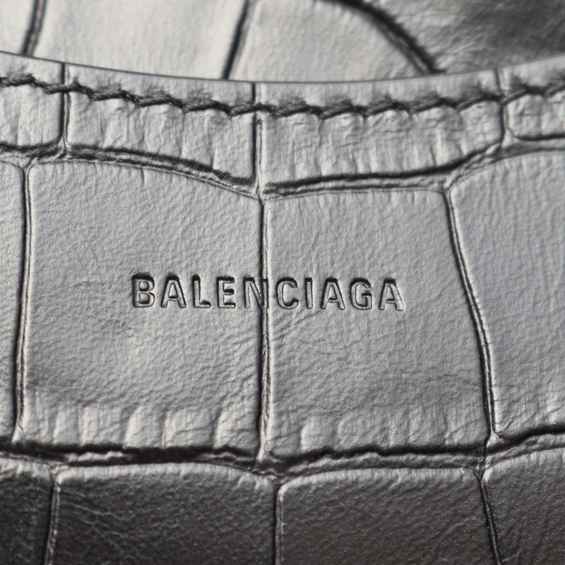 BALENCIAGA 新古典主義城市單肩包 67863423 皮革黑色 全新 女款-3