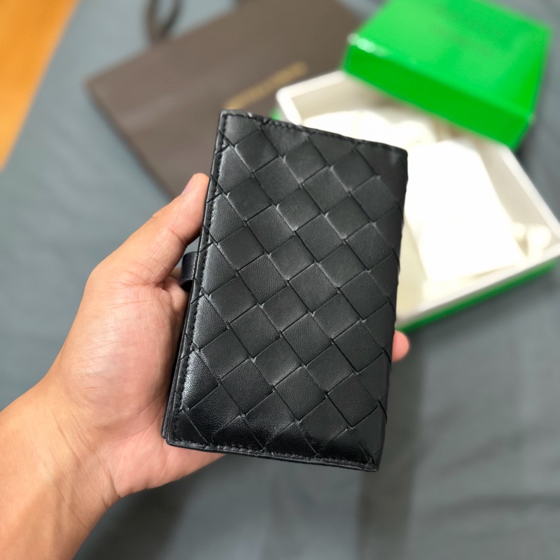 Bottega Veneta 經典編織對開扣式中夾-2