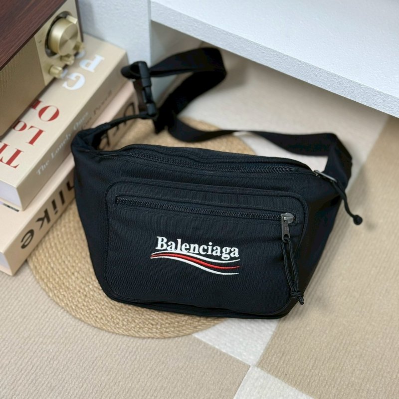 🏷Balenciaga.Explorer 刺繡帆布腰包-0