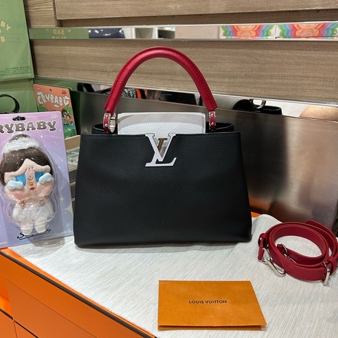Lv CAPUCINES PM 2 WAY BAG M53678,