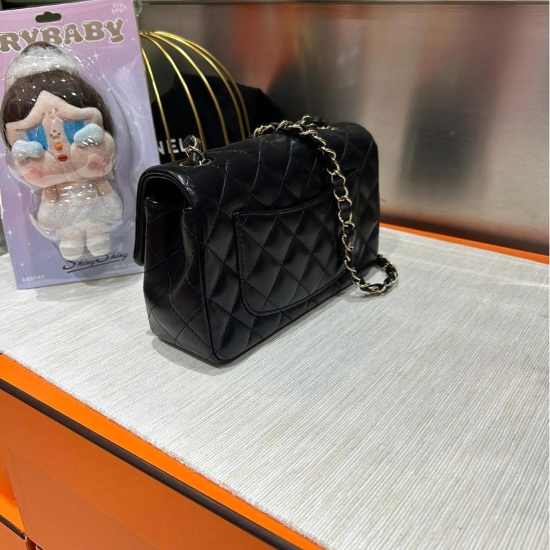 Chanel mini flap bag 黑金cf20,晶片-3