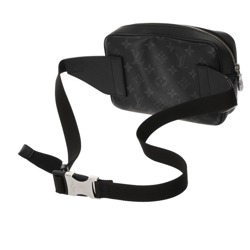LOUIS VUITTON Taiga Rama 戶外腰包 黑色 M30245 男士皮革包身-2