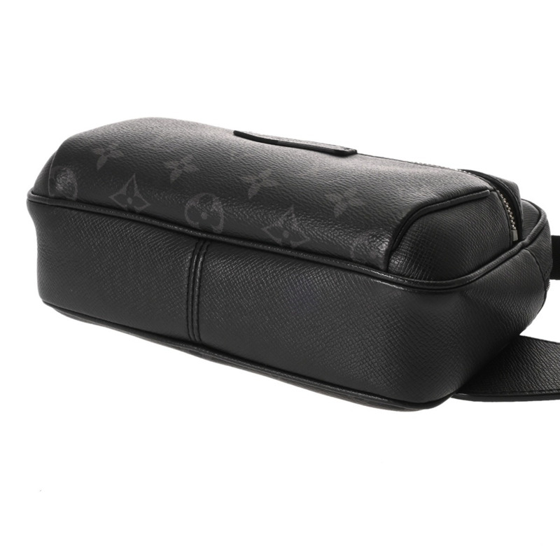 LOUIS VUITTON Taiga Rama 戶外腰包 黑色 M30245 男士皮革包身-4