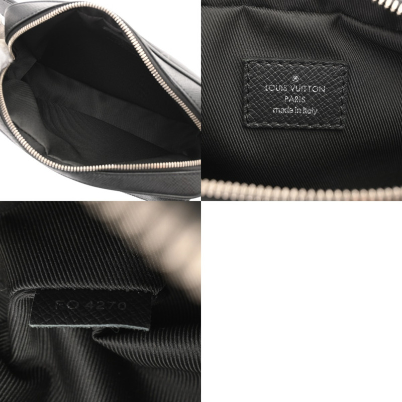 LOUIS VUITTON Taiga Rama 戶外腰包 黑色 M30245 男士皮革包身-10