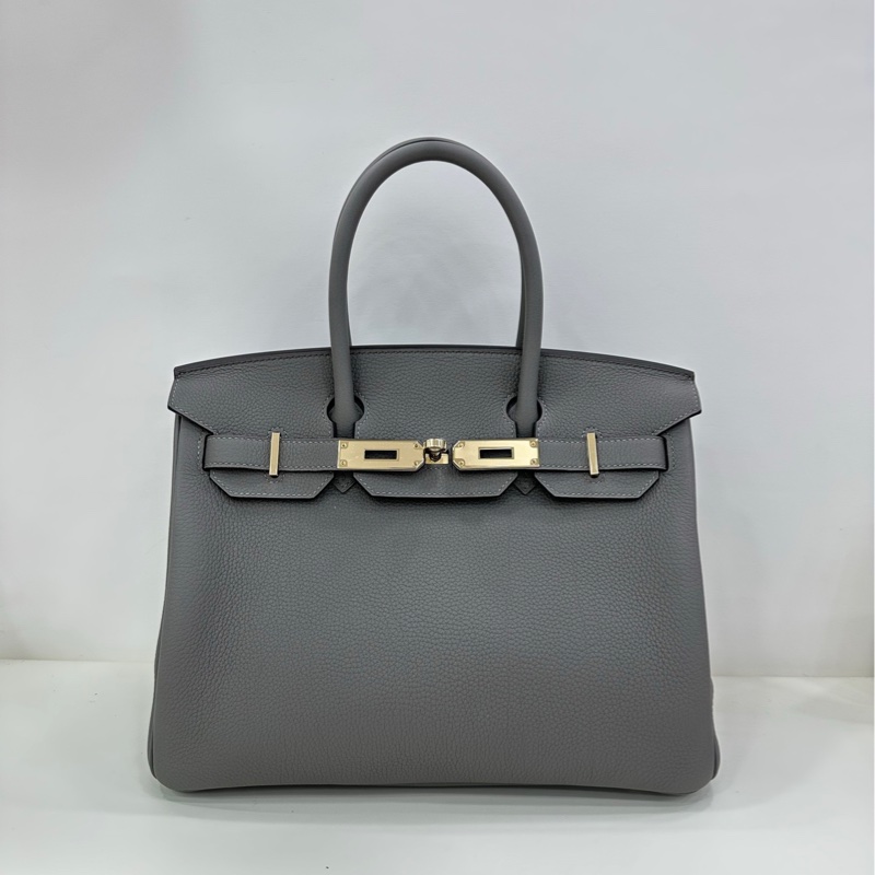 Hermes 愛馬仕birkin30 積雨雲灰金扣 0L淡金扣 togo皮 W刻 有購證-1