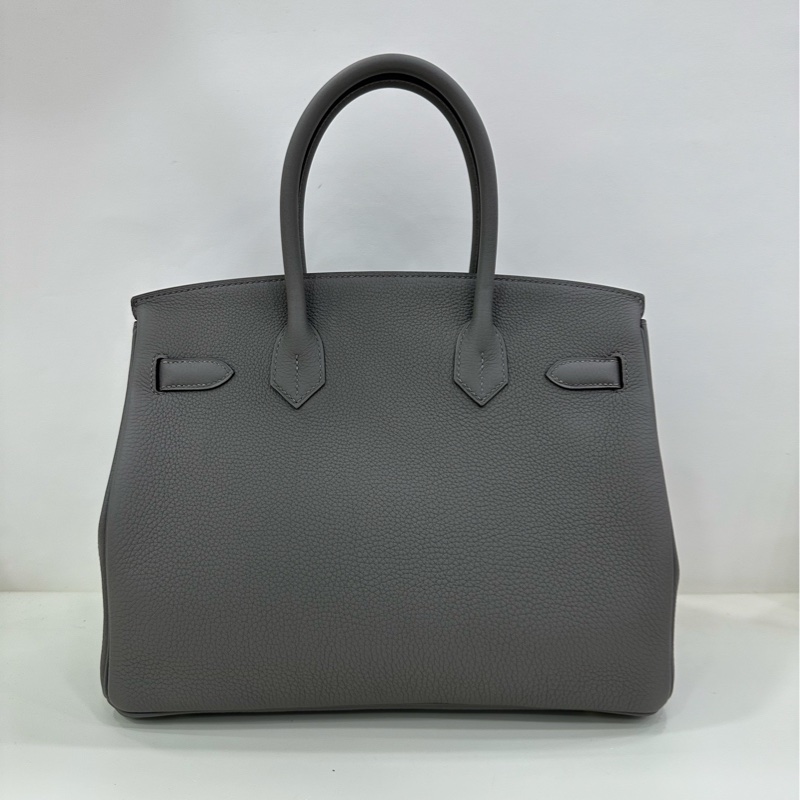 Hermes 愛馬仕birkin30 積雨雲灰金扣 0L淡金扣 togo皮 W刻 有購證-2