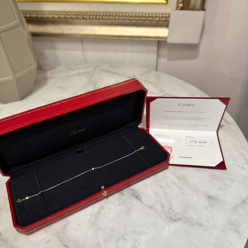 🌟今年7月保卡🌟Cartier 750 18K金D Amour mini鑽石手鏈B6045617-0