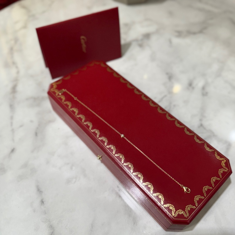 🌟今年7月保卡🌟Cartier 750 18K金D Amour mini鑽石手鏈B6045617-4