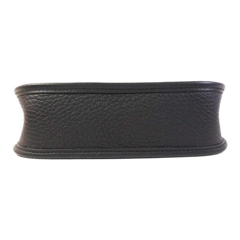 HERMES Clemence皮革Evelyne TPM金扣肩背袋Noir-3