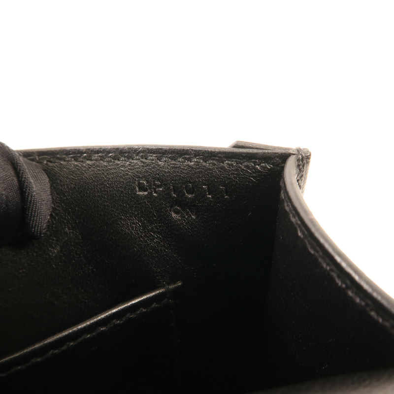 HERMES Chevre皮革Mini Verrou銀扣肩背袋-11