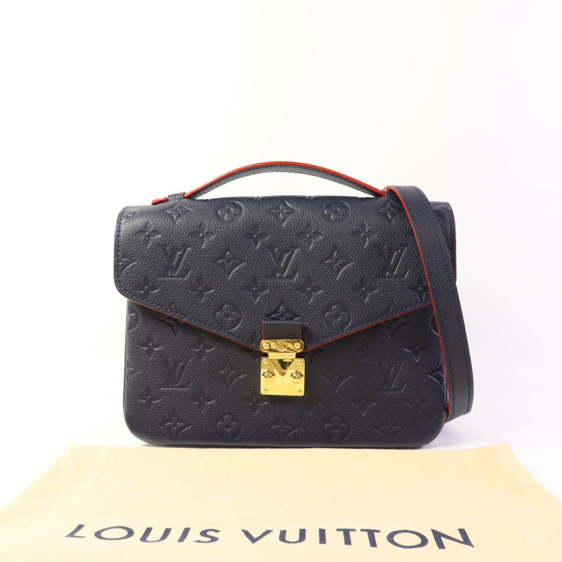 LOUIS VUITTON Monogram Empreinte Pochette Metis金扣手挽肩背兩用袋-15