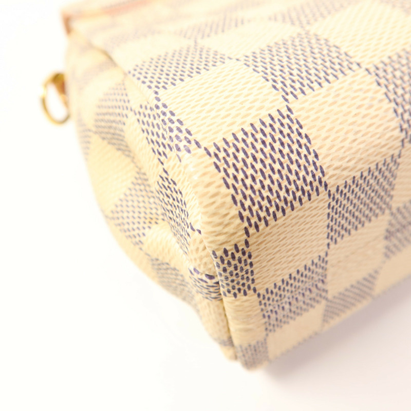 LOUIS VUITTON Damier Azur Croisette金扣手挽肩背兩用袋-15
