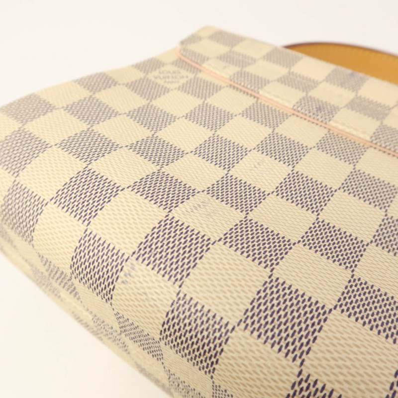 LOUIS VUITTON Damier Azur Croisette金扣手挽肩背兩用袋-19