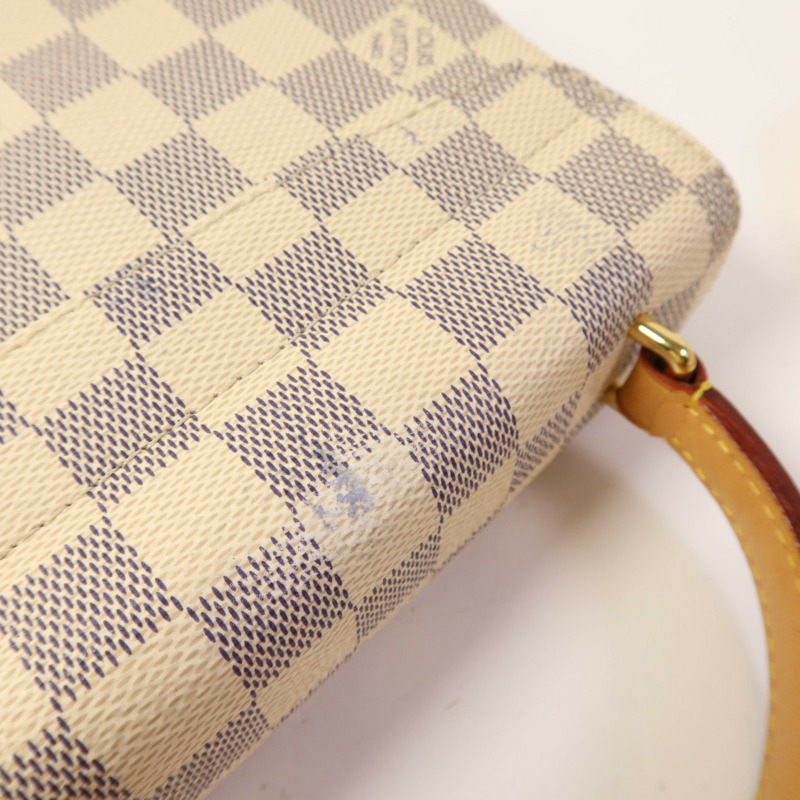 LOUIS VUITTON Damier Azur Croisette金扣手挽肩背兩用袋-20
