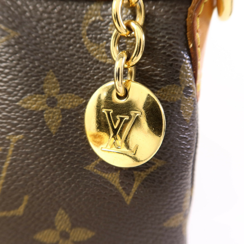 LOUIS VUITTON Monogram Palermo PM金扣手挽肩背兩用袋棕色-8