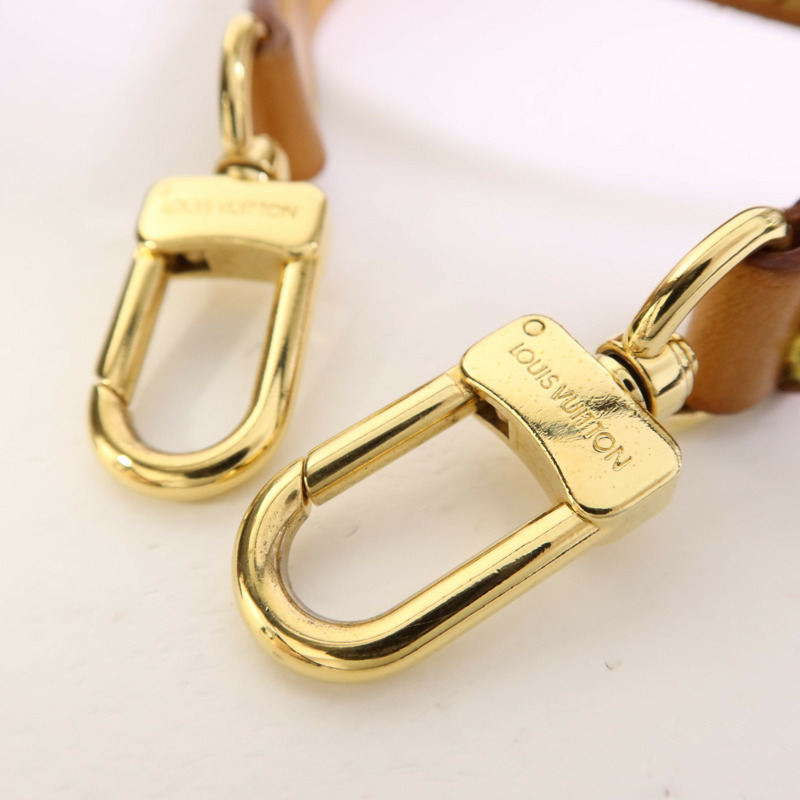 LOUIS VUITTON Monogram Palermo PM金扣手挽肩背兩用袋棕色-10