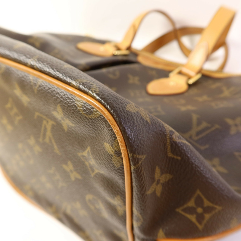 LOUIS VUITTON Monogram Palermo PM金扣手挽肩背兩用袋棕色-13