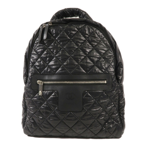 CHANEL 尼龍Coco Cocoon Backpack銀扣背包