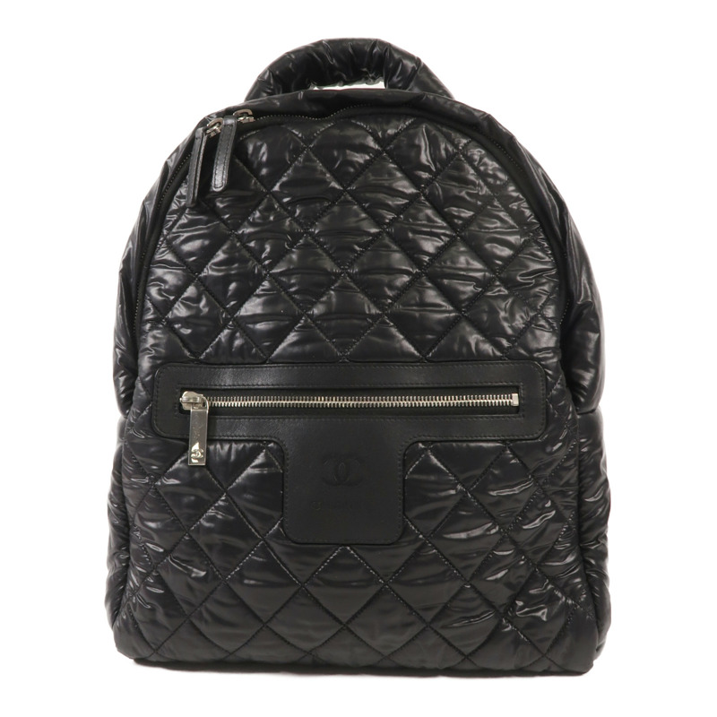 CHANEL 尼龍Coco Cocoon Backpack銀扣背包-0