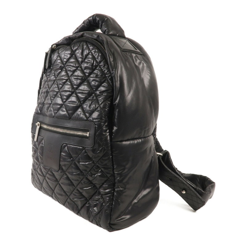 CHANEL 尼龍Coco Cocoon Backpack銀扣背包-1