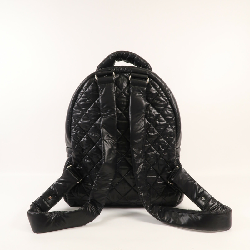 CHANEL 尼龍Coco Cocoon Backpack銀扣背包-2