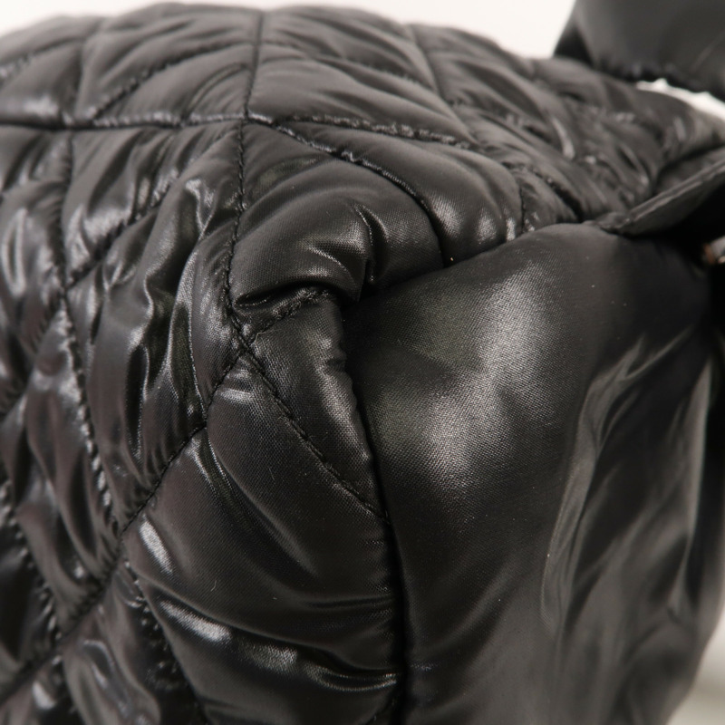 CHANEL 尼龍Coco Cocoon Backpack銀扣背包-8