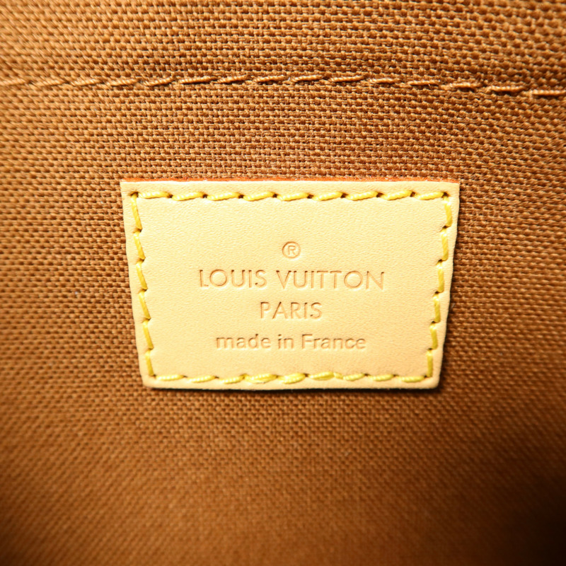 LOUIS VUITTON Monogram Multi Pochette Accessoires金扣手挽肩背兩用袋棕色-7