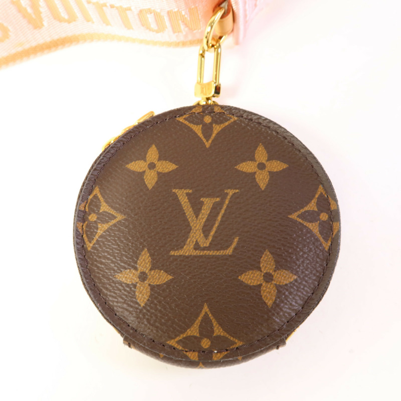 LOUIS VUITTON Monogram Multi Pochette Accessoires金扣手挽肩背兩用袋棕色-13
