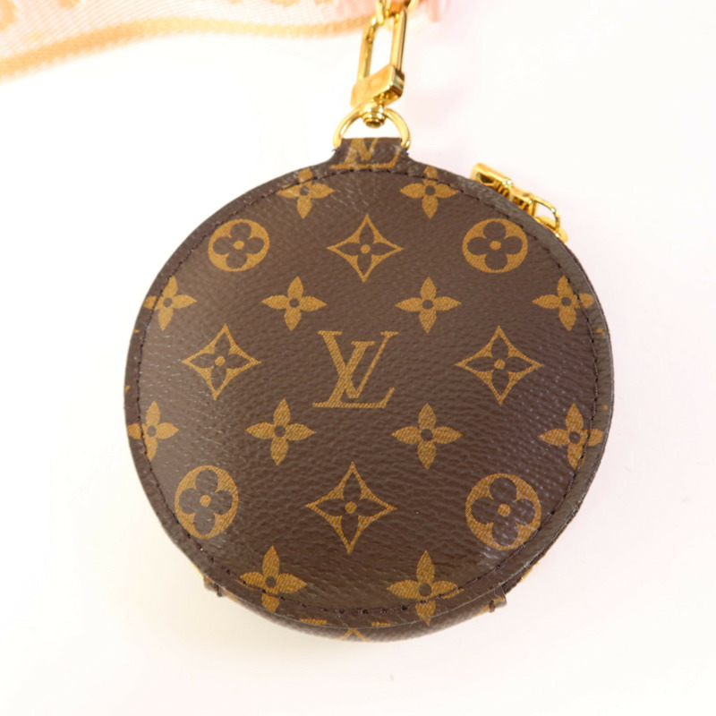 LOUIS VUITTON Monogram Multi Pochette Accessoires金扣手挽肩背兩用袋棕色-14