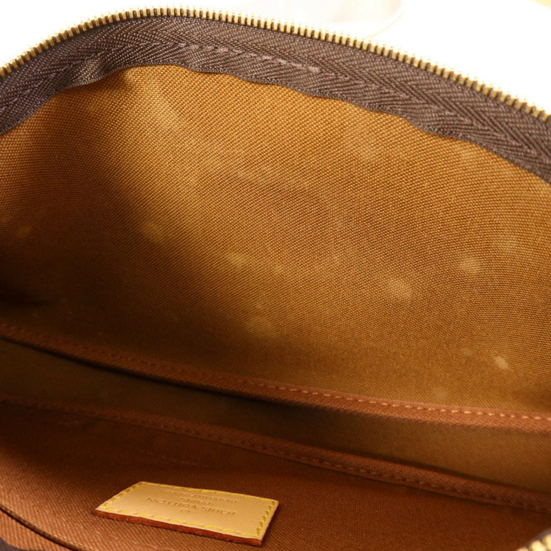 LOUIS VUITTON Monogram Multi Pochette Accessoires金扣手挽肩背兩用袋棕色-25