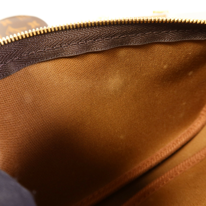 LOUIS VUITTON Monogram Multi Pochette Accessoires金扣手挽肩背兩用袋棕色-26