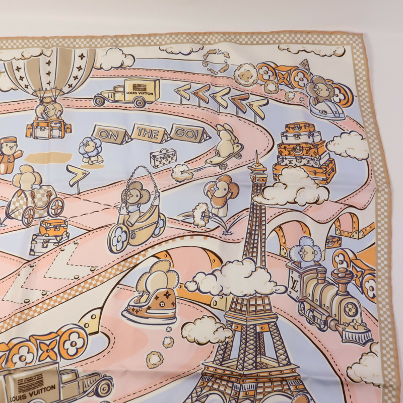LOUIS VUITTON 絲質Speedy Vivienne Square 90 Scarf絲巾-2