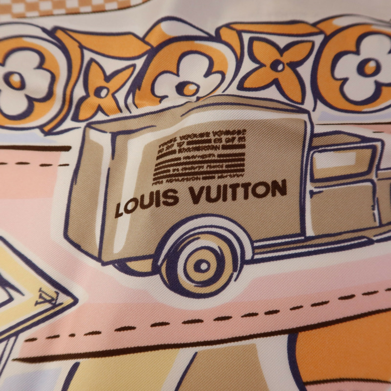 LOUIS VUITTON 絲質Speedy Vivienne Square 90 Scarf絲巾-5