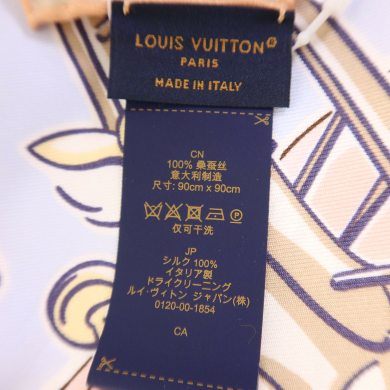 LOUIS VUITTON 絲質Speedy Vivienne Square 90 Scarf絲巾-6