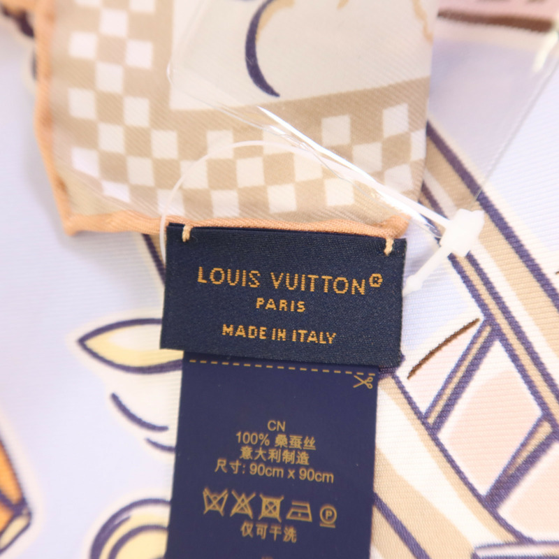 LOUIS VUITTON 絲質Speedy Vivienne Square 90 Scarf絲巾-8