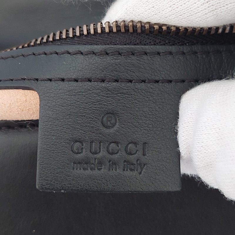 Gucci Marmont  🎀現品實拍 🎀仿舊 金雙G 皮革斜背/肩背包-26cm(443497-黑)~二手品約9成新-65