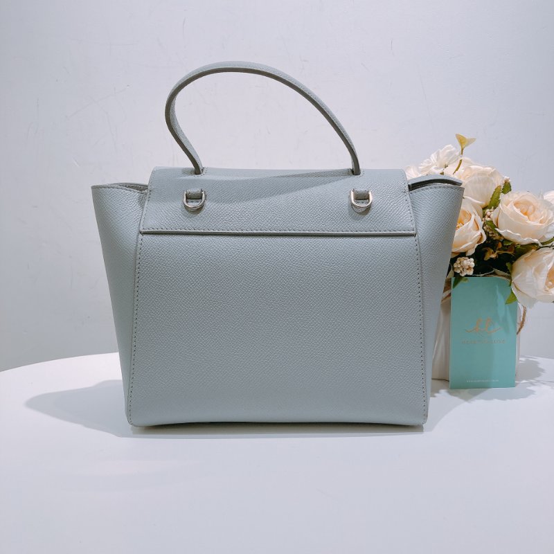 TW4482 Celine賽琳 鯰魚包 霧霾藍色 牛皮Belt Bag Nano Calfskin-1
