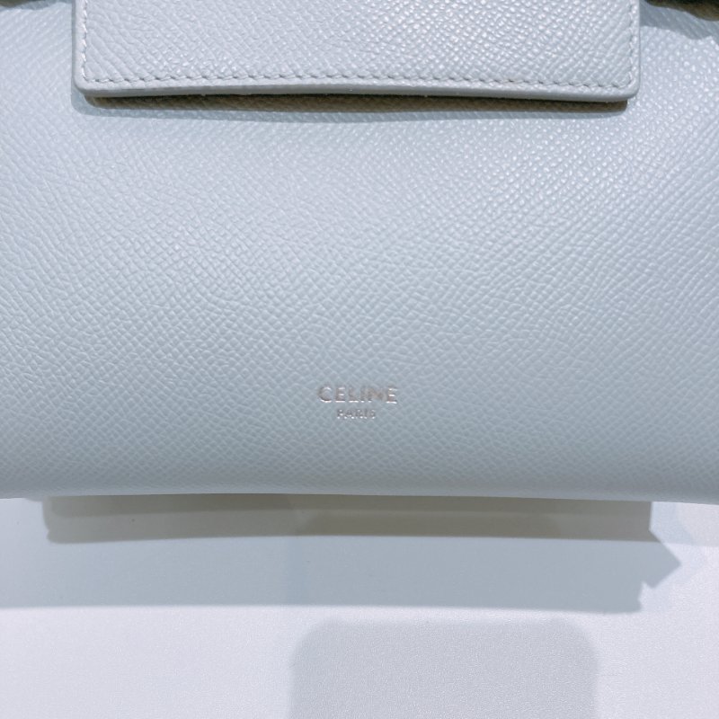 TW4482 Celine賽琳 鯰魚包 霧霾藍色 牛皮Belt Bag Nano Calfskin-9