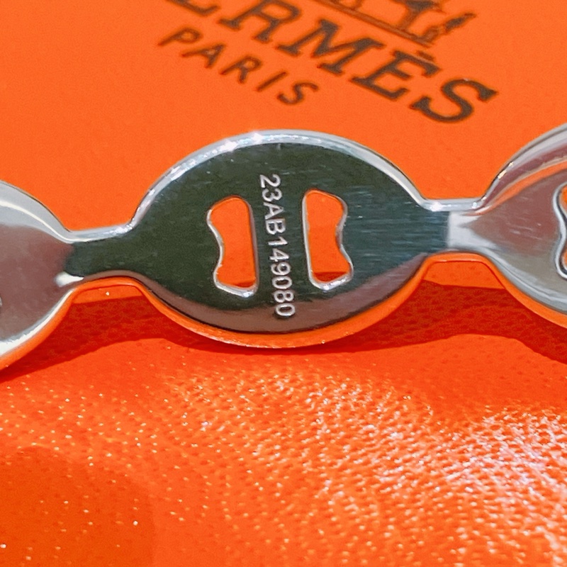 TK1826 HERMES 愛馬仕經典豬鼻中號手鐲CHAINE D'ANCRE ENCHAINEE BANGLE SH SLIVER 925-3