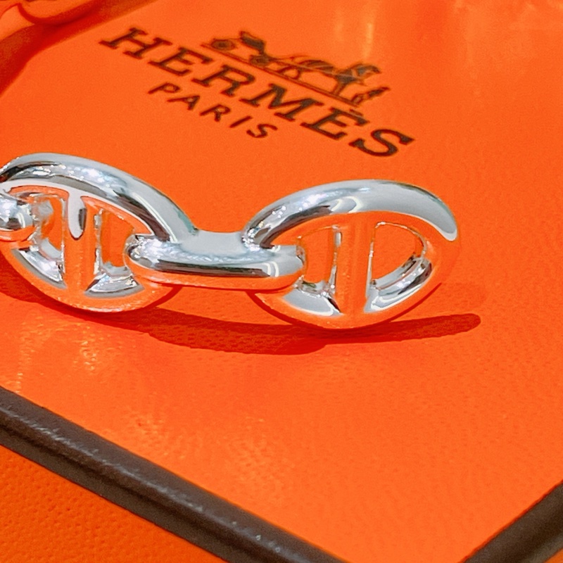 TK1826 HERMES 愛馬仕經典豬鼻中號手鐲CHAINE D'ANCRE ENCHAINEE BANGLE SH SLIVER 925-5