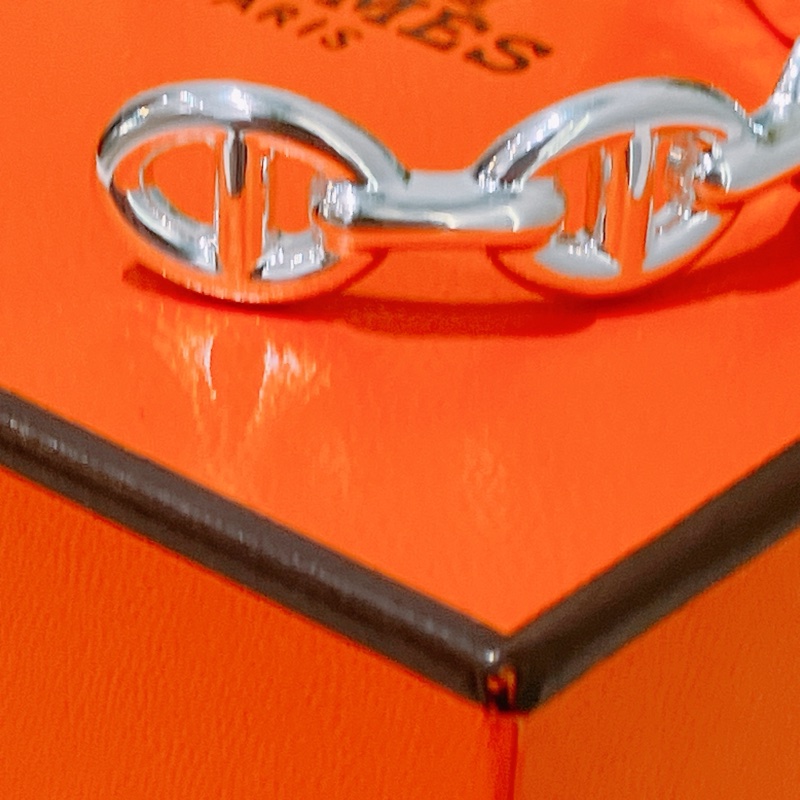 TK1826 HERMES 愛馬仕經典豬鼻中號手鐲CHAINE D'ANCRE ENCHAINEE BANGLE SH SLIVER 925-6