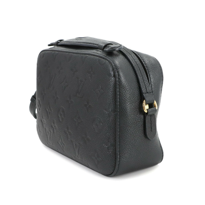 路易威登 Monogram Empreinte Saintonge 黑色和黑色皮革肩背包 (M44593)-3