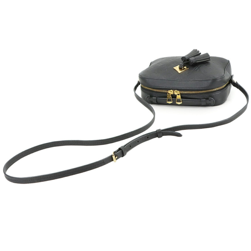 路易威登 Monogram Empreinte Saintonge 黑色和黑色皮革肩背包 (M44593)-5