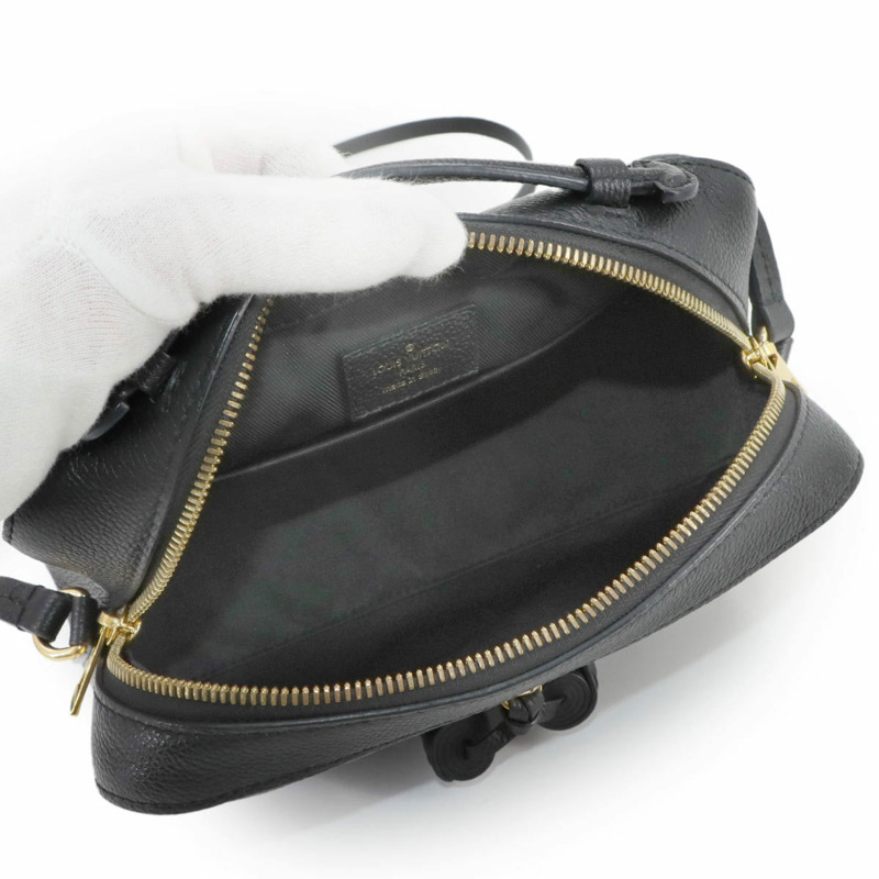 路易威登 Monogram Empreinte Saintonge 黑色和黑色皮革肩背包 (M44593)-6