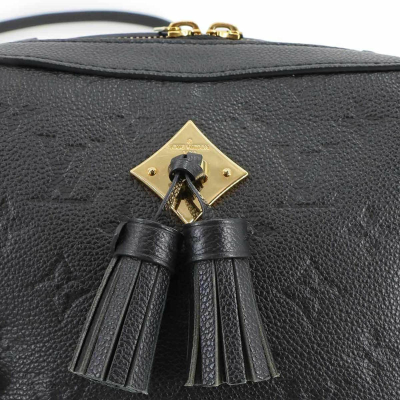 路易威登 Monogram Empreinte Saintonge 黑色和黑色皮革肩背包 (M44593)-8