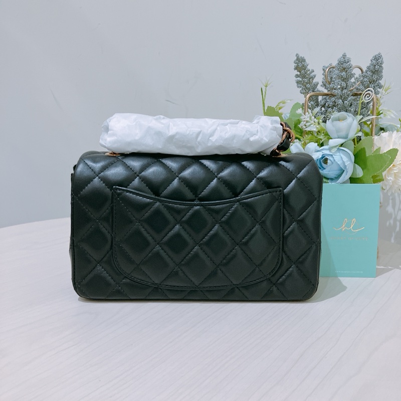 TK1827 CHANEL 香奈兒經典翻蓋式小號玫瑰金扣鍊帶包包CLASSIC FLAP 20CM CHAIN BAG LAMBSKIN-1